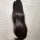 18"-20" Human Hair Ponytail - Dark Brown Hair